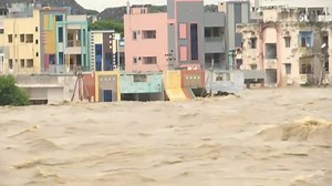 Munneru Stream Overflow Submerges Many Colonies in Telangana's Khammam District