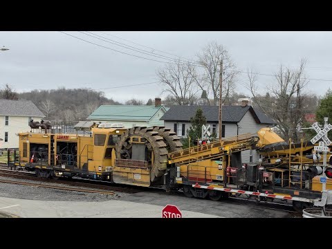 Loram Ballast Cleaner Southbound on the Monongahela Line