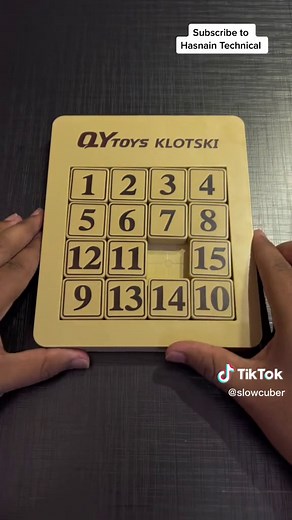 How to Solve 4x4 Sliding Number Puzzle