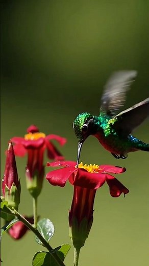 Hummingbird Feeding Magic 🐦