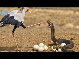 Ruthless Africa: Venomous Snake vs Killer Bird of the Savanna #naturedocumentary | Wild Kingdoom
