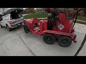 Crack Sealing the Concrete Cracks "Joints" with Tar