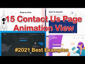 15 Best Contact Us Pages Examples from Websites | Trending Cool Contact Us Pages in Animation View