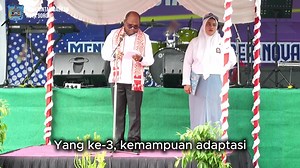 Video Singkat Wali Kota Sorong, Septinus Lobat, S.H.,MPA, didampingi Ketua TP PKK Kota Sorong, Jemima Elisabeth Lobat, SKM.,MAP, menghadiri Perayaan HUT SMK Negeri I Kota Sorong ke 55 yang dirangkai dengan Reuni Akbar Lintas Alumni. | Diskominfo Kotasorong