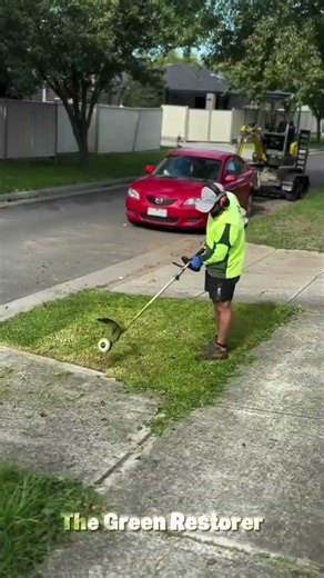 Raking | Cutting | Mowing | Edging | Weeding #shorts #satisfying #gardening