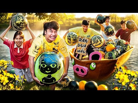 𝐓𝐨𝐧𝐲 | Challenge of Selling Watermelon on the River 🍉