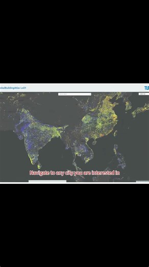 world building mapped by AI4EO. #geoai #arcgis #spatialdata #ai