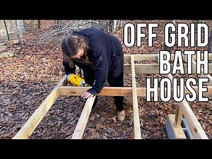 Starting Our Off Grid Bath House Build & Our Shed Is Ready!