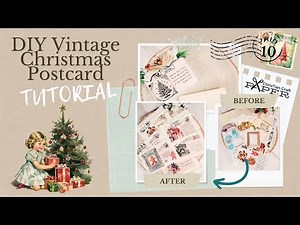 How To Make a Vintage Postcard DIY Step By Step Tutorial