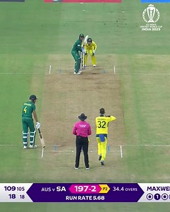 1M views · 19K reactions | Glenn Maxwell strikes again  The reverse sweep goes wrong and Quinton de Kock is gone after a brilliant ton  #CWC23 #AUSvSA | ICC - International Cricket Council | Facebook