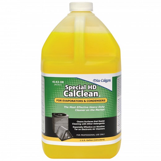 Nu-Calgon 4143-08 1 Gallon Special HD CalClean Heavy Duty Evaporator and Condenser Cleaner - 4/Case