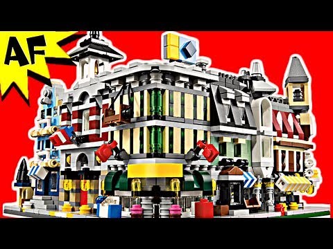 Lego City MINI MODULAR Buildings 10230 Stop Motion Build Review