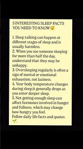 5 sleep facts you need to know #wisdom #quotes #lifelessons