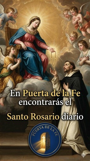 ¿Quién creó el Santo Rosario? #santorosario #rosariocatolico #oracioncatolica