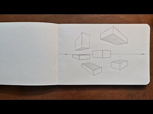 Drawing Cubes in Two Point Perspective | Easy Step by Step Beginner Guide