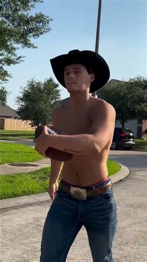 From the ranch to the gym — strong everywhere, Sexy cowboy plays sport- Kaden Dornak #aesthetic