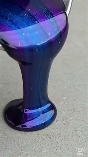 Galaxy Purple Epoxy Floor Looks Like Space 🌌