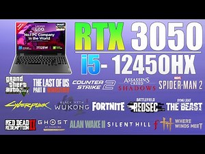 Lenovo LOQ : i5 12th Gen 12450HX RTX 3050 6GB - New 15 Games Tested