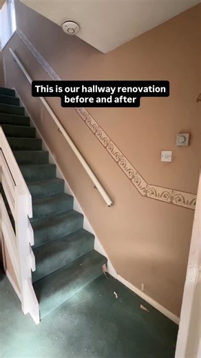 Hannah Dawson on Instagram: "ad Our hallway transformation! Can’t believe how different it looks! Made a little bit more affordable by using this tip! We used the @jamdoughnutuk app, we earned cashback on everything! It all adds up and helps with the renovation! They also have instant prize competitions where you can win big! Use our code AE2A to sign up for a bonus! @jamdoughnutuk, @jamtasticprizedraws #Jamdoughnutuk #instantcashback #cashback #savingmoney #jamtastic"