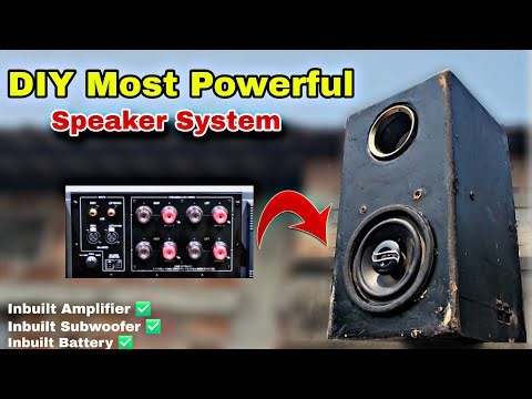 Making a Powerful Inbuilt Subwoofer Music System | DIY 200W Amplifier with box 🔊