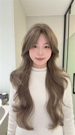 Mint beige wig sharing Tutorial on how to care for the brackets behind the ears#Wig#Wi