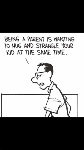 56K views · 762 reactions | Being a parent is wanting to hug and strangle your kid at the same time #calvinandhobbes #parenting #90sparents #parentinghumor #uk #usareels #usa #reel #trending #relatable #funny #funnyreel | Best Videos | Facebook