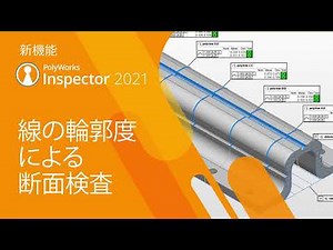 PolyWorks|Inspector™ 2021 新機能 線の輪郭度による断面検査