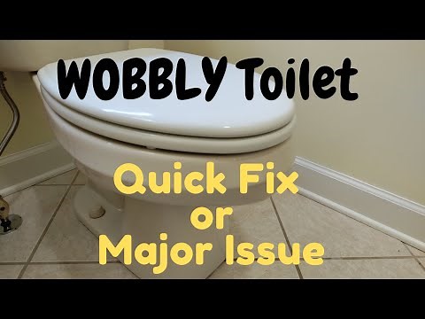 How to easily fix a wobbly toilet