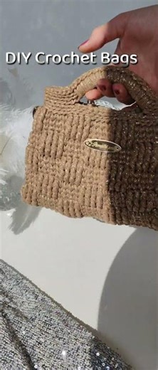 Elegant Crochet Bag Tutorial 🩶 Full Video Available