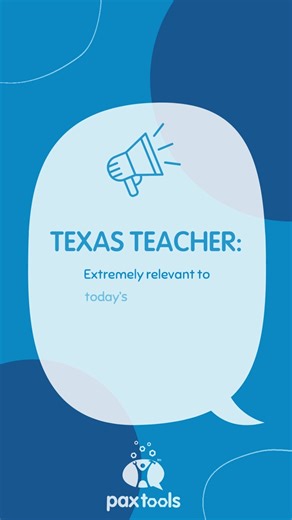 Texas educators continue to share powerful stories about PAX. Their experiences highlight how PAX GBG strengthens classrooms and supports positive behavior. We appreciate every educator who brings PAX to life. To learn more or register for no cost training, contact @paxisinstitute at info@paxis.org. #PAXGBG #TexasTeachers #educatorvoice #TXeducation | PAX Texas