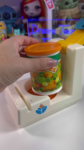 1987 Vintage Fisher Price Fun W/Food Pop- Top Can Opener #nostalgia #asmr | Dream Team’s World