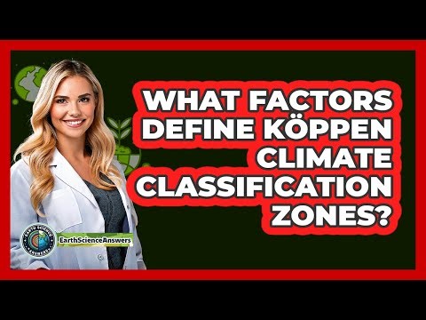 What Factors Define Köppen Climate Classification Zones?