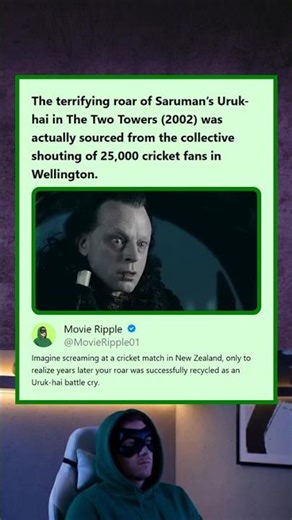 The Two Towers 2002 Uruk-hai Roar Created by 25000 Cricket Fans in Wellington