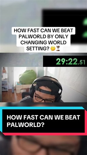 How fast can we beat Palworld by only changing world settings?