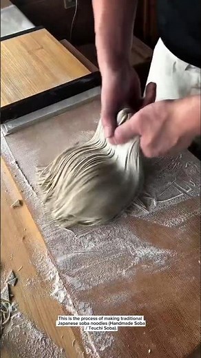 Traditional Japanese Hand-Cut Soba Noodles | ASMR Cooking | Teuchi Soba Craftsmanship