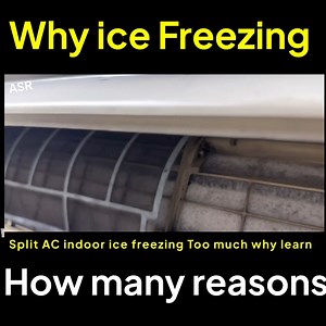 about this video in learn split ac complain low cooling low air flow problem check found ice freezing too much why how many reason ice making PCB Faulty how faults tracking learn this video very useful information | ASR Service Center