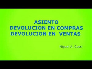 DEVOLUCIÓN EN COMPRAS Y DEVOLUCIÓN EN VENTAS