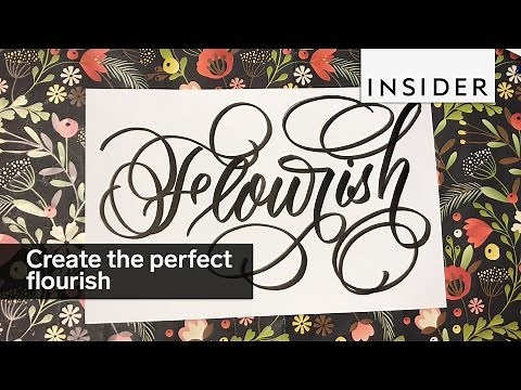 Here’s how to create the perfect flourish in calligraphy