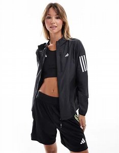 adidas Running Own The Run jacket in black | ASOS