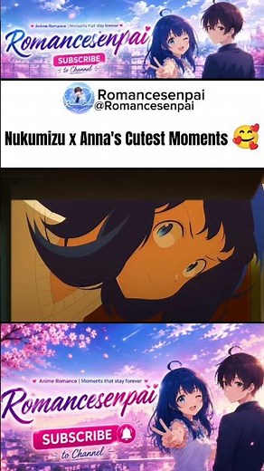 Too cute to ignore! Nukumizu x Anna moments 🥹💖 #Makeine #AnimeCouple #Wholesome