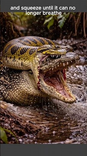 ANACONDA: Slithering through the rivers and swamps of South America #wildlife #animals #anaconda