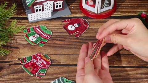 36 Pcs Christmas Ugly Sweater Ornaments Wooden Ornaments Ugly Sweater Ornamnets for Christmas Tree Ugly Christmas Ornaments Sweater Hanging Decorations for Xmas Holiday Party