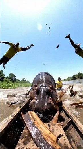 Angry Hippo Attack Caught on Camera
