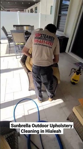 Sunbrella Outdoor Upholstery Cleaning in Hialeah