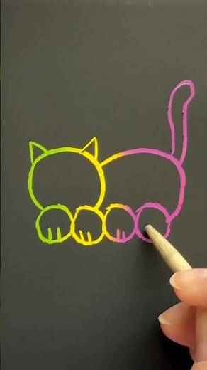 Easy Cat Drawing Anyone Can Do!