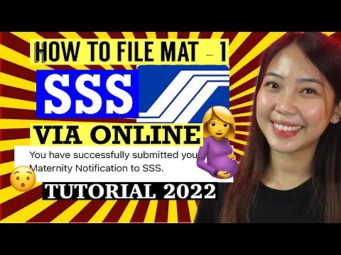 PAANO MAG FILE NG SSS MAT-1 ONLINE? [How to File SSS Maternity Notification 2022]