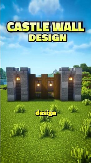Minecraft Castle Wall Design 🏰🧱 | Epic Medieval Defense Build Tutorial!