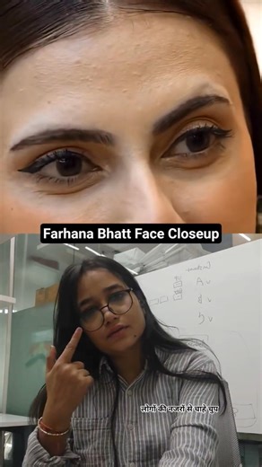 Farhana Bhatt Face go Closeup #shorts #farhanabhatt