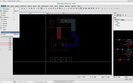 集成电路设计基础之Aether-版图编辑基本操作