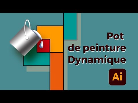 Comment fonctionne l'outil pot de peinture dynamique dans Illustrator